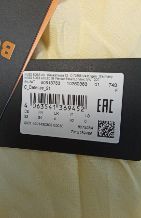 Camasa cu maneca lunga dama BOSS C_ Befelize_21, galben deschi, 32 [1]