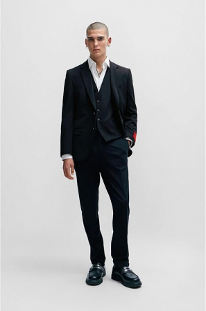 Camasa cu maneca lunga pentru barbati HUGO Koey Slim fit, alb, 39 [1]