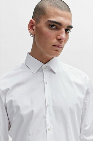 Camasa cu maneca lunga pentru barbati HUGO Koey Slim fit, alb, 39 [4]