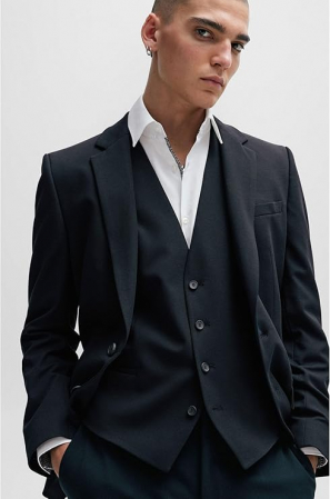 Camasa cu maneca lunga pentru barbati HUGO Koey Slim fit, alb, 39 [5]