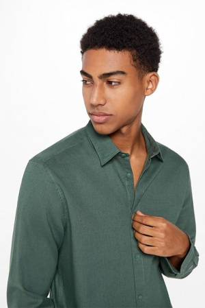 Camasa cu maneca lunga pentru barbati Springfield, verde, XL [3]