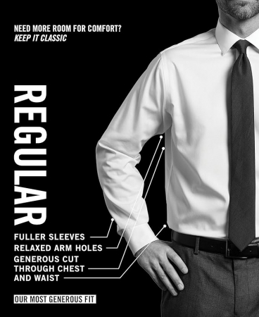 Camasa cu maneca lunga pentru barbati Van Heusen, regular fit, alb, XL [3]