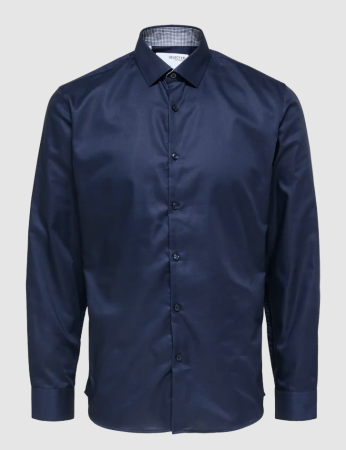 TOATE PRODUSELE - Camasa cu maneca lunga Selected Homme Slim Cintree, bleumarin, M/40 - OUTLET