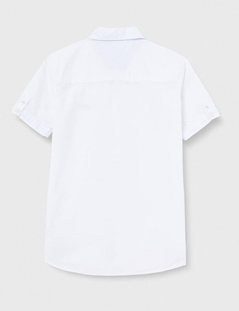Camasa cu maneca scurta pentru baieti Pepe Jeans Misterton, alb, 14 ani, S, 164 [2]