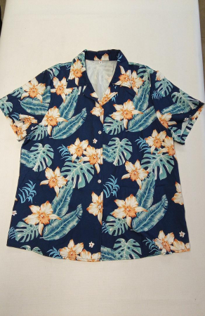 Cămașă hawaiană cu manecă scurtă pentru femei Hohololo, multicolor, XL [2]