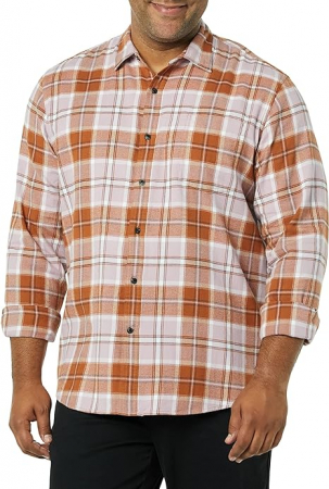 Tricouri si Camasi barbati - Cămașă in carouri cu mânecă lungă pentru bărbați Amazon Essentials, Marimea XXL
