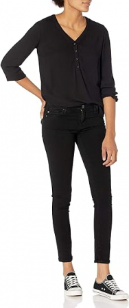 Cămașă pentru femei Amazon Essentials cu mâneci 3/4 cu nasturi, Marimea S [4]