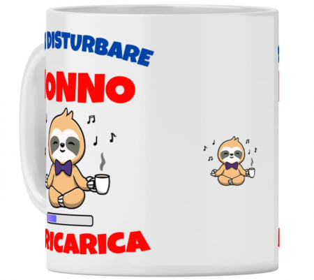 Cană cadou pentru ziua de naștere a bunicului, text in Italiana, ceramica, 350 ml [2]