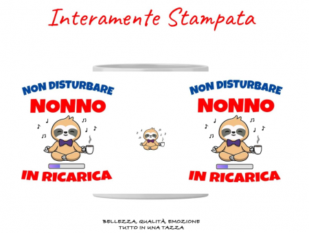 Cană cadou pentru ziua de naștere a bunicului, text in Italiana, ceramica, 350 ml [6]