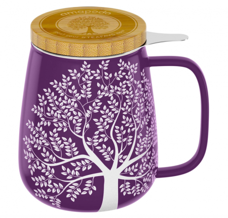 Bucatarie & Servire - Cana de ceai din portelan cu infuzor 600 ml