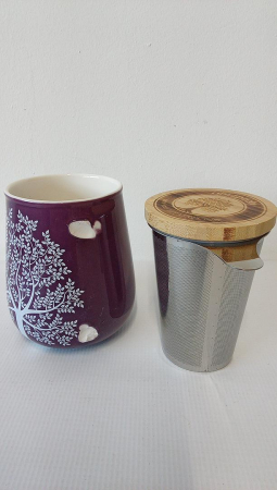 Cana de ceai din portelan cu infuzor 600 ml [2]