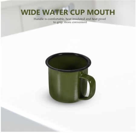 Cană emailată DEARMAMY 200 ml, verde [7]