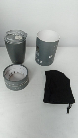 Cana termica FLSK 350 ml din oțel inoxidabil, pentru calatorii, gri [1]