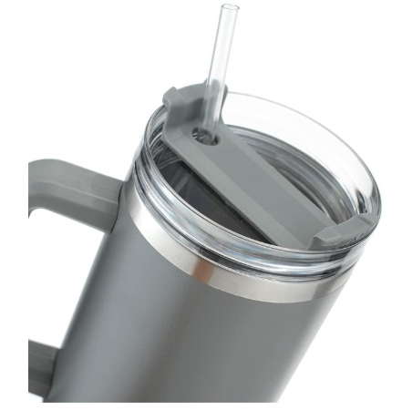 Cana termică RZXBB din oțel inoxidabil cu pai, 1200 ml [2]