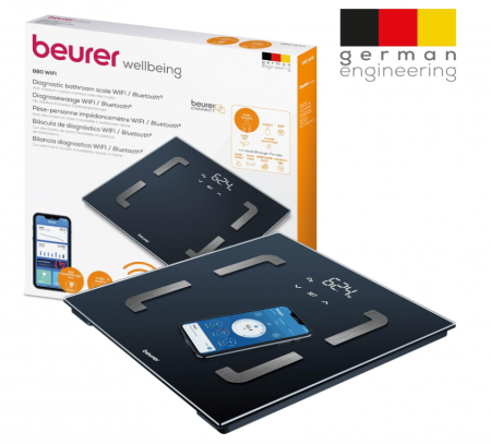 Cantar corporal de diagnostic Beurer BF 880 cu Wi-Fi si Bluetooth, Capacitate 180 kg [6]