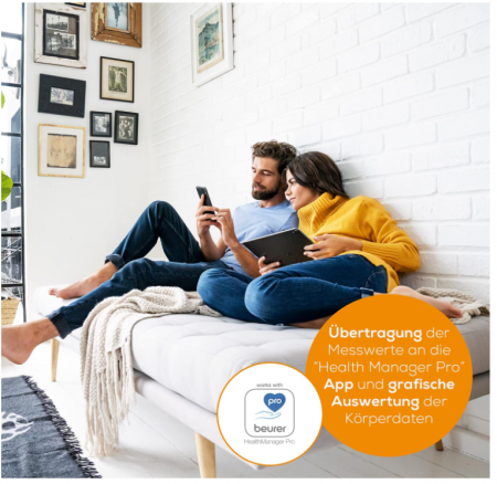 Cantar corporal de diagnostic Beurer BF 880 cu Wi-Fi si Bluetooth, Capacitate 180 kg [2]