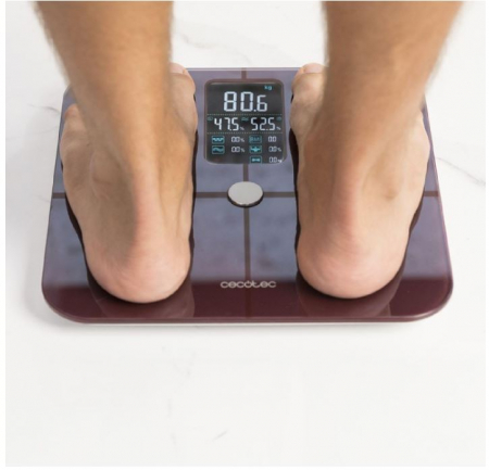 Cantar Digital de Baie Cecotec Surface Precision 10400 Smart Healthy Vision, visiniu [5]