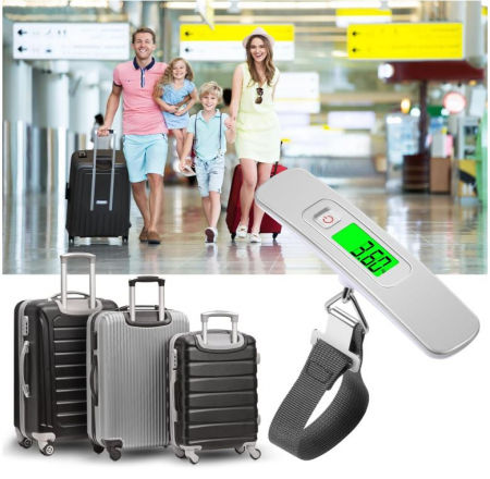 Cântar digital pentru bagaje Blendura, capacitate de 50 kg [5]