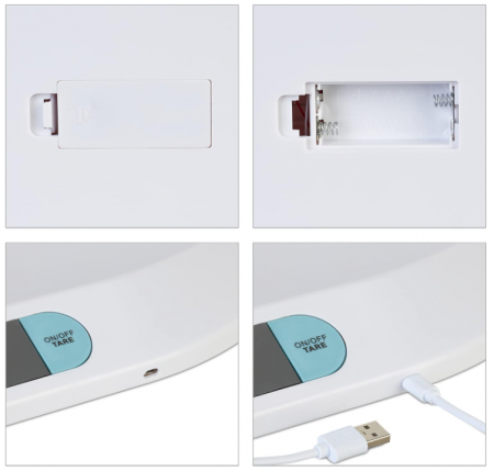 Cantar digital pentru copii/animale Relaxdays, până la 20 kg, Alb [7]