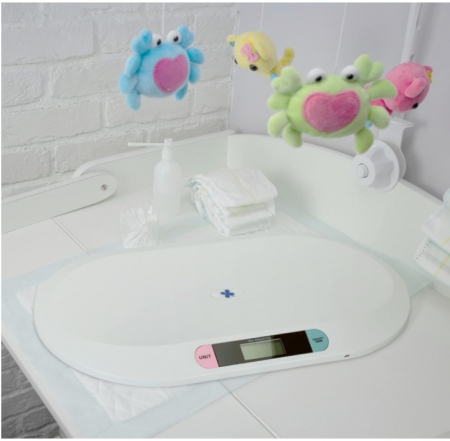 Cantar digital pentru copii/animale Relaxdays, până la 20 kg, Alb [2]
