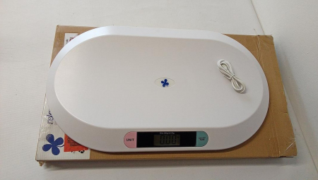 Cantar digital pentru copii/animale Relaxdays, până la 20 kg, Alb [1]