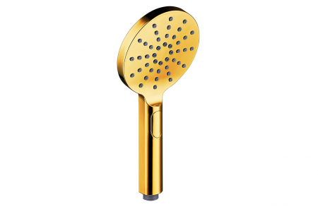 Cap de duș AQUAE T192027, 3 tipuri de jeturi, auriu, 12 cm diametru [0]