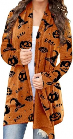 Alte articole vestimentare femei - Cardigan Cugoodte pentru femei, de Halloween, Marimea L