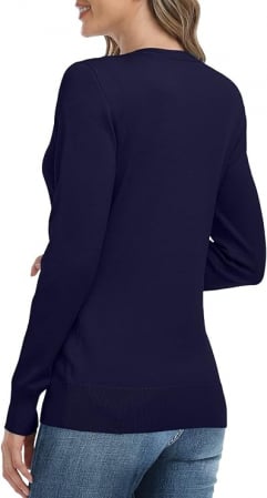 Cardigan pentru femei DEARCASE cu mâneci lungi, tricotat, cu nasturi, Marimea XL [3]