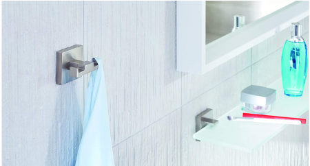 Carlig autoadeziv Tesa, aspect otel inoxidabil, 44 x 60 x 50 mm [5]