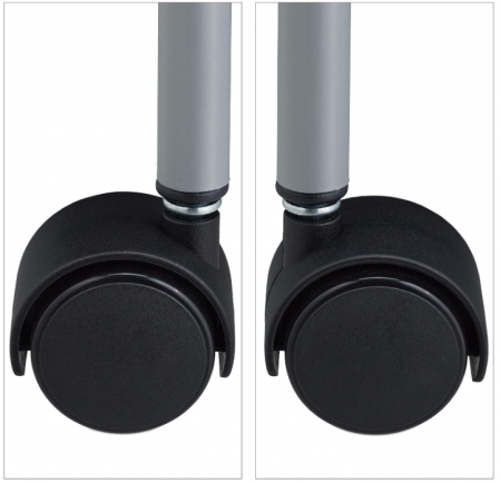 Cărucior de servire Relaxdays, 2 rafturi, roți rotative, 84 x 45 x 60 cm [5]