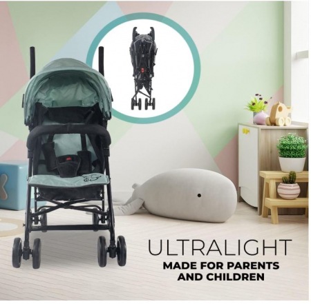 Carucior pentru copii Mobiclinic, 15 kg, verde/negru [3]