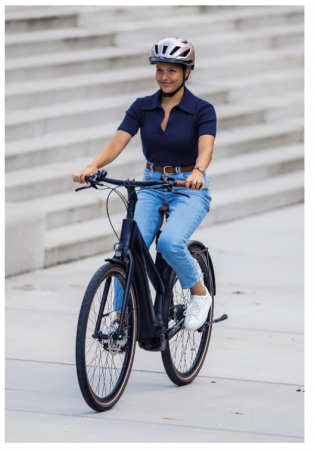 Casca de bicicleta ABUS Glacier Blue Unisex, Albastru, cu lumina LED, marimea 52-57 cm [4]