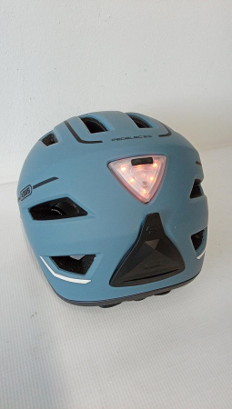 Casca de bicicleta ABUS Glacier Blue Unisex, Albastru, cu lumina LED, marimea 52-57 cm [2]
