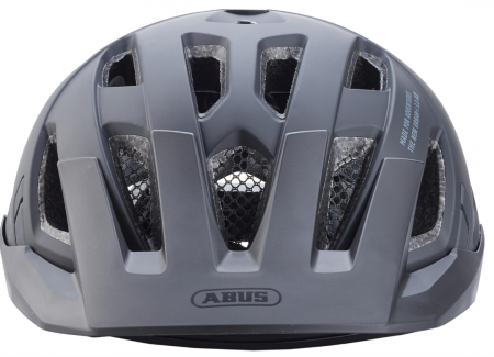 Cască de bicicletă ABUS Urban-I 3.0 ACE cu lumină LED spate, vizor extins și închidere magnetică, unisex, negru, mărimea M (52-58cm) [5]