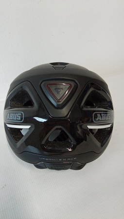 Cască de bicicletă ABUS Urban-I 3.0 ACE cu lumină LED spate, vizor extins și închidere magnetică, unisex, negru, mărimea M (52-58cm) [3]