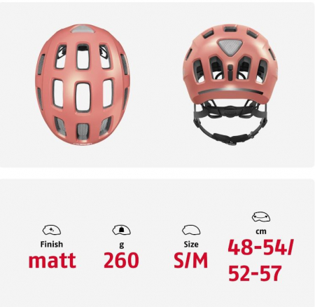 Casca de bicicleta ABUS Youn-I 2.0, cu lumina pentru copii, M 52-57 cm [7]