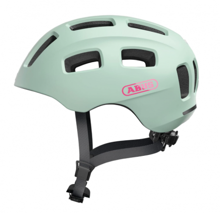 Ciclism - Casca de bicicleta ABUS Youn-I 2.0 cu lumina, verde, unisex, marime M(52-57 cm)