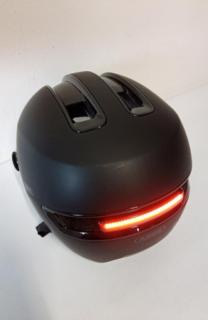 Cască de bicicletă cu vizieră ABUS City HUD-Y ACE, unisex, negru, M 54-58 cm [2]