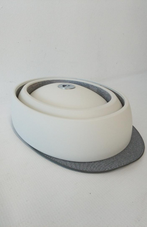 Casca de bicicleta pliabila pentru adulti CLOSCA, alb/gri, L (60-62 cm) [2]