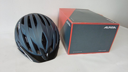 Casca de bicileta Alpina HAGA DO indigo mat, lumina spate, marime 58-63 cm [1]