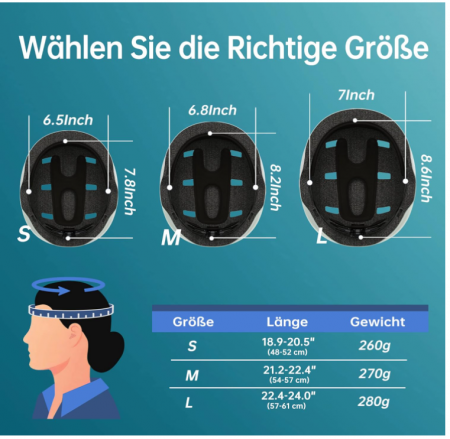 Cască de protectie GLAMVILLA pentru copii, femei, bărbați [8]