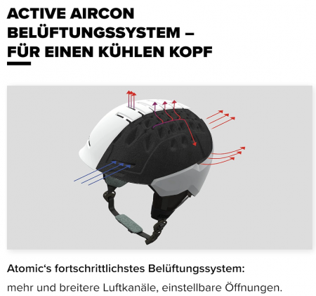 Cască de schi Atomic, Unisex, Revent+ LF, Negru, AN5005630L [6]