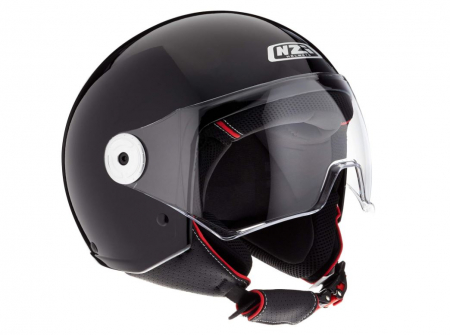 Auto Moto - Casca Moto NZI Vintage 3,unisex pentru adulți, neagra, S 55-56 cm