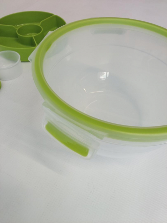 Caserolă pentru salată EMSA 2,6 L + 2 compartimente, Cutie de pranz, N1071300 [3]