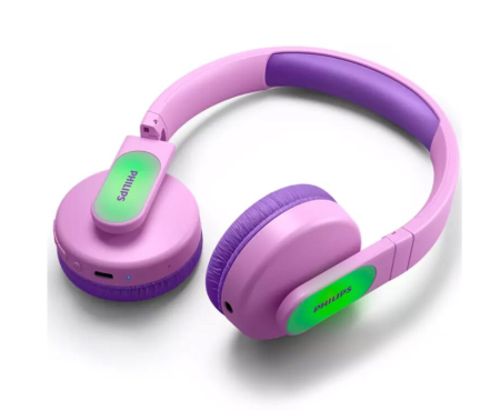 Casti audio over the ear Philips Kids, Lighting, Bluetooth, autonomie 28 ore, roz [5]