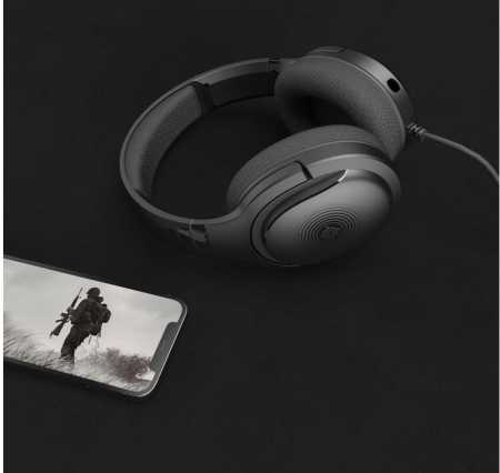 Căști de gaming cu fir și microfon detașabil NOVA GAMING Australis, negru [3]