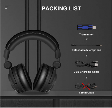 Căști de gaming fără fir HUHD [2]