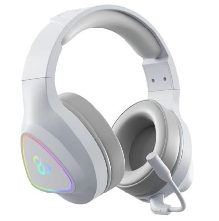Casti de gaming fara fir Newskill Seth Ivory, RGB, alb [10]