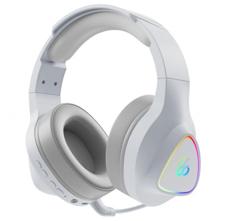 Casti de gaming fara fir Newskill Seth Ivory, RGB, alb [11]