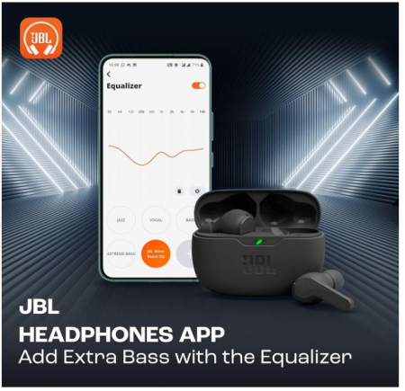 Casti fara fir JBL Wave Beam, in-ear, bluetooth, negru [6]